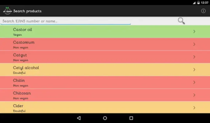 ¿Es Vegan? android App screenshot 0